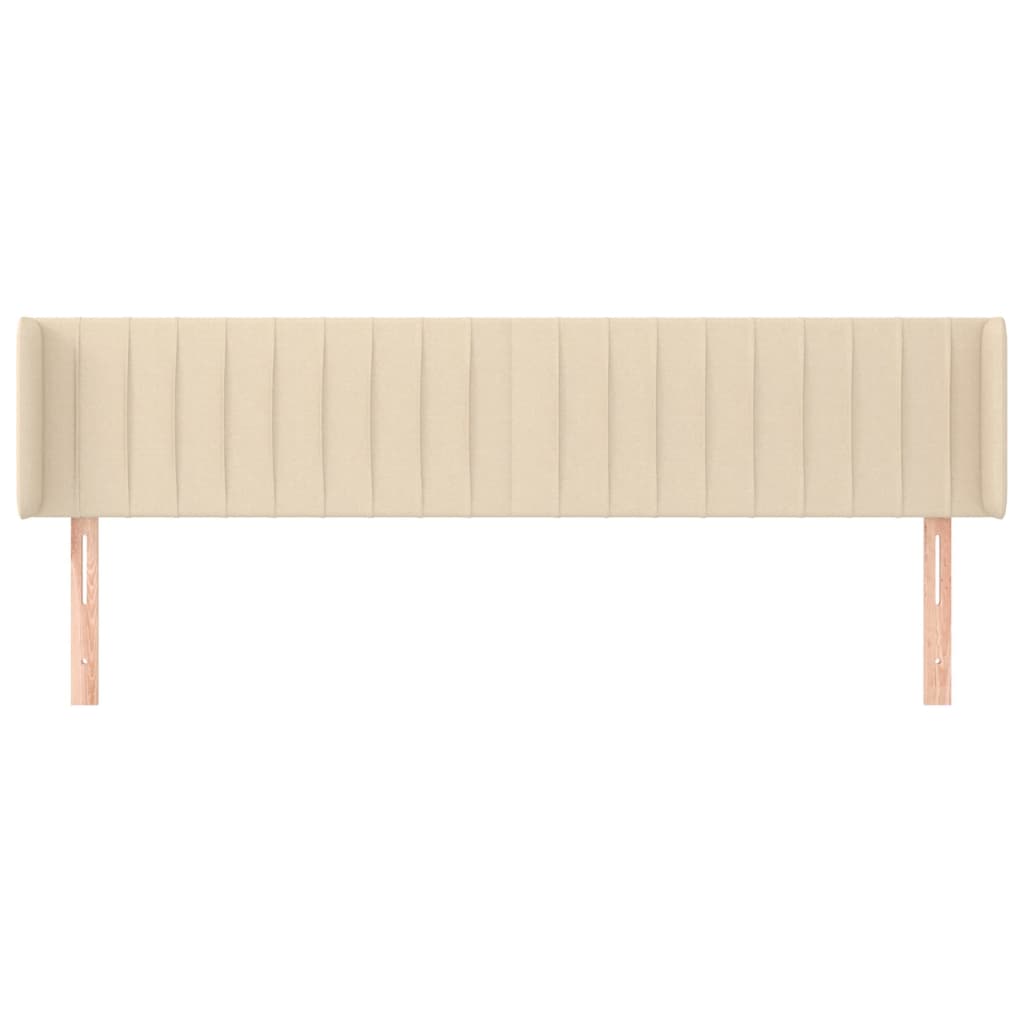 Uzglavlje s ušima krem 203x16x78/88 cm od tkanine