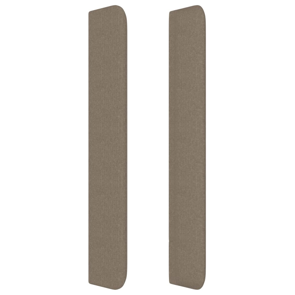 Uzglavlje s ušima smeđesivo 147x16x118/128 cm od tkanine