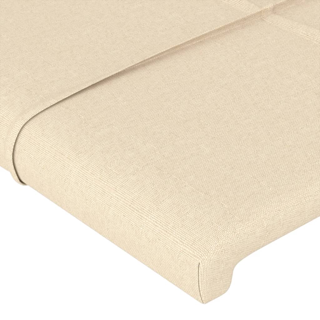 Uzglavlje s ušima krem 93x16x118/128 cm od tkanine