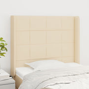 Uzglavlje s ušima krem 103x16x118/128 cm od tkanine