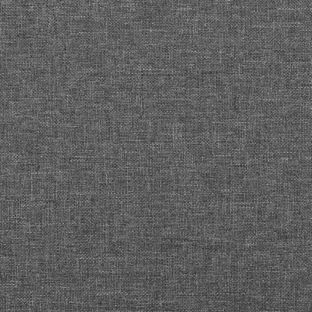 Uzglavlje s ušima tamnosivo 183x16x118/128 cm od tkanine