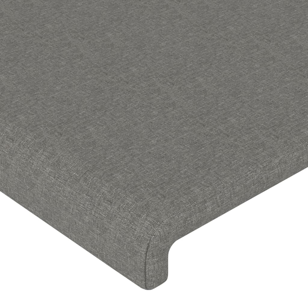 LED uzglavlje tamnosivo 80 x 5 x 78/88 cm od tkanine