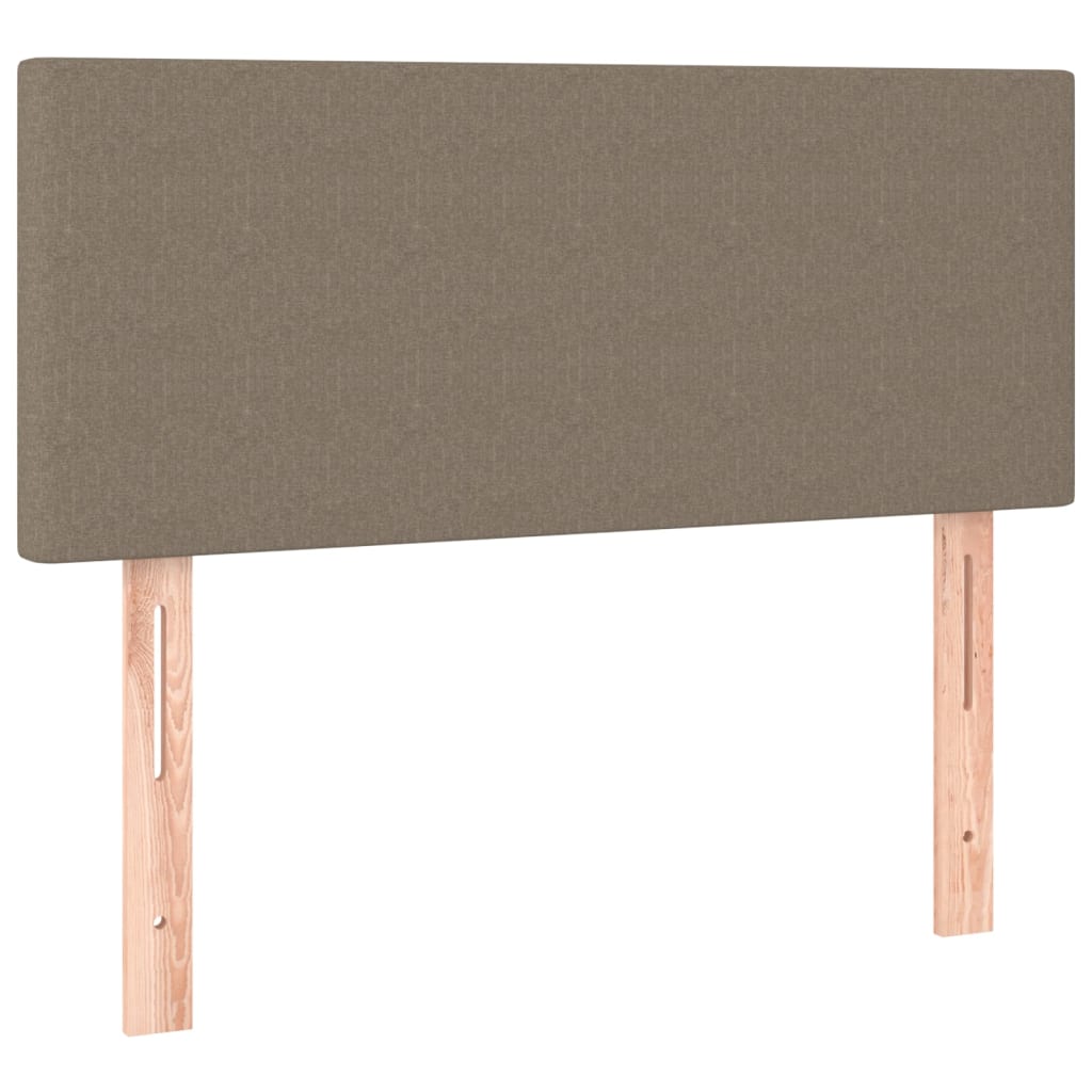 LED uzglavlje smeđesivo 90x5x78/88 cm od tkanine