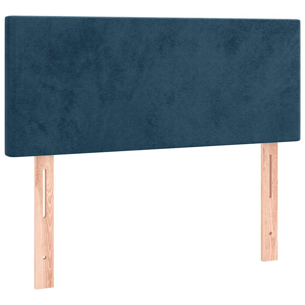 LED uzglavlje tamnoplavo 100x5x78/88 cm baršunasto