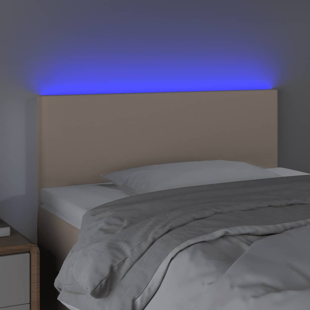 LED uzglavlje boja cappuccina 90 x 5 x 78/88 cm od umjetne kože