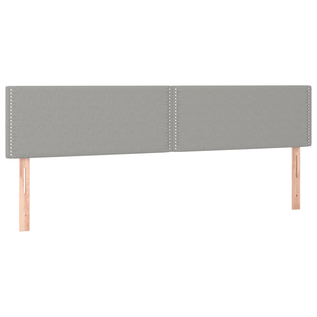 LED uzglavlje svjetlosivo 180x5x78/88 cm od tkanine