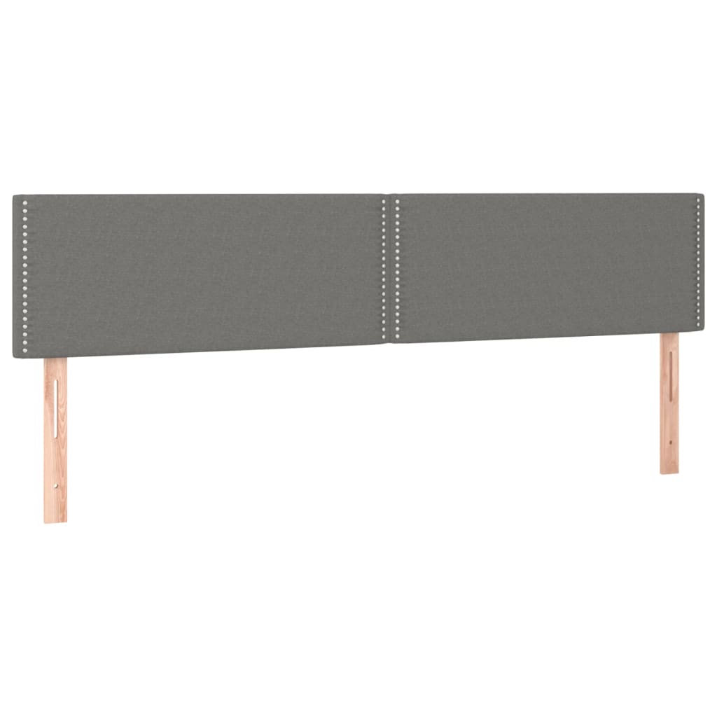 LED uzglavlje tamnosivo 200x5x78/88 cm od tkanine