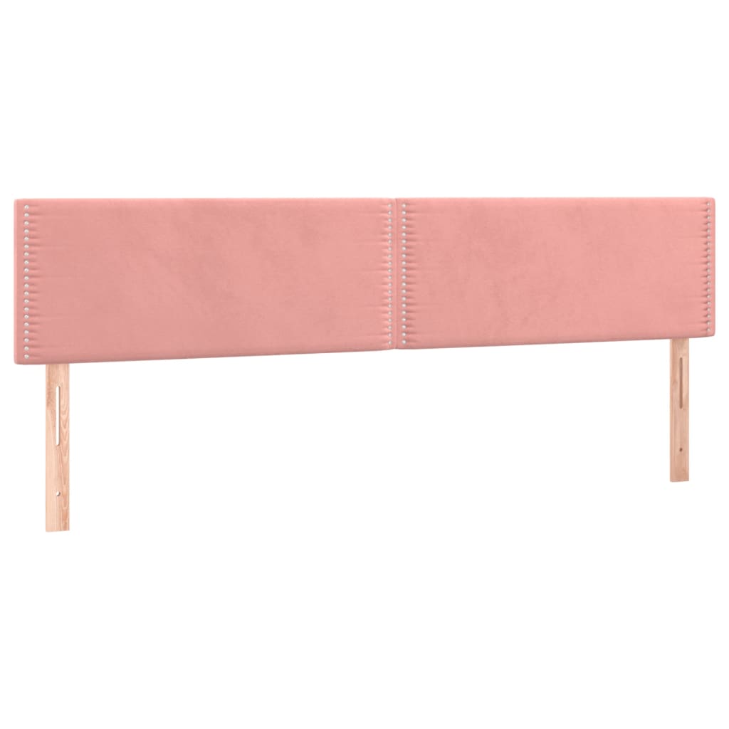 LED uzglavlje ružičasto 180x5x78/88 cm baršunasto