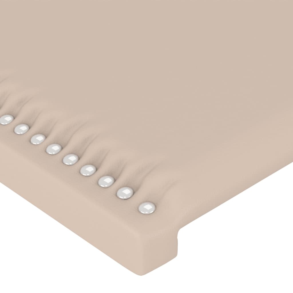 LED uzglavlje boja cappuccina 80 x 5 x 78/88 cm od umjetne kože