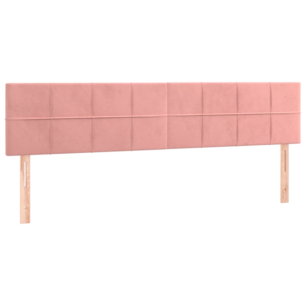 LED uzglavlje ružičasto 180x5x78/88 cm baršunasto