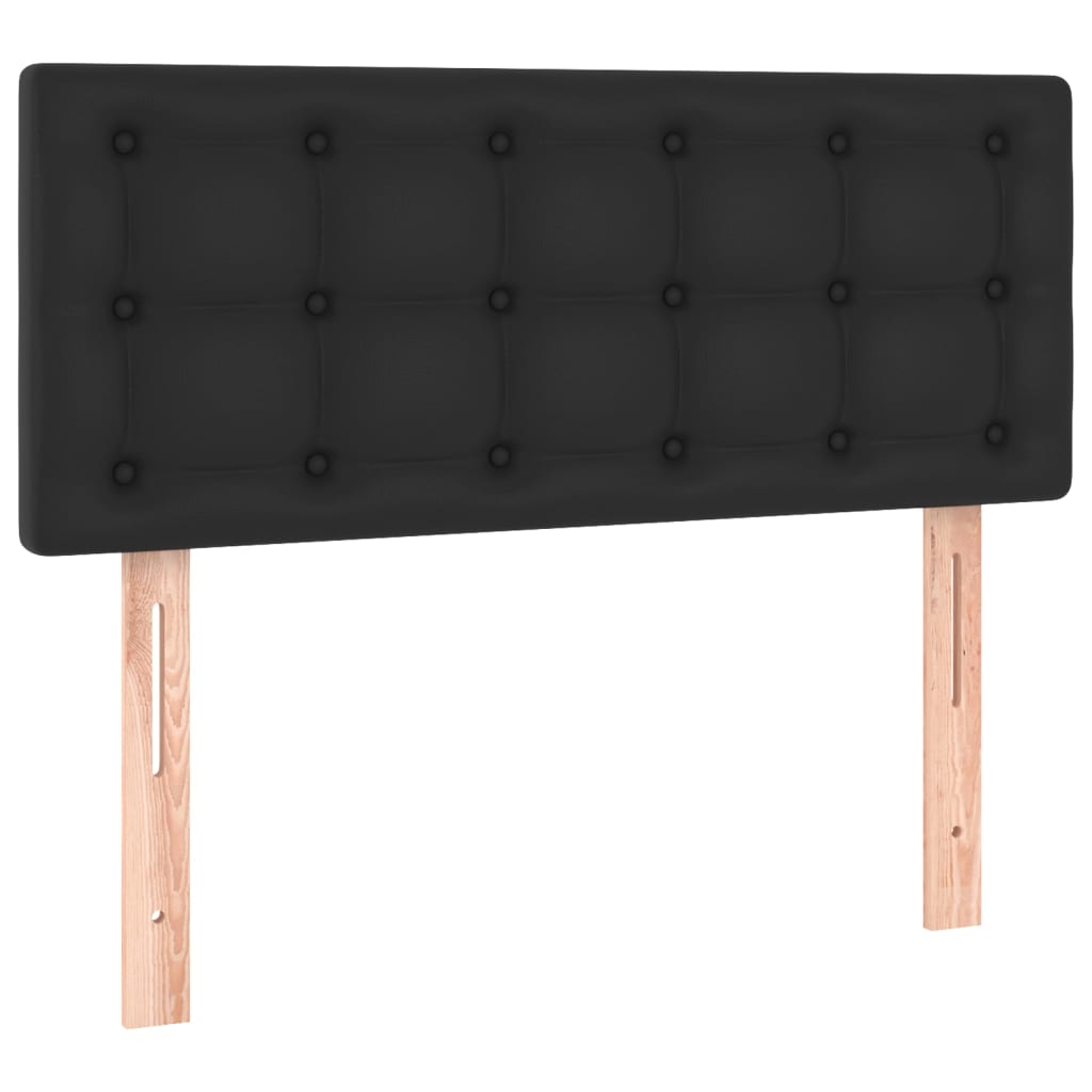LED uzglavlje crno 80 x 5 x 78/88 cm od umjetne kože