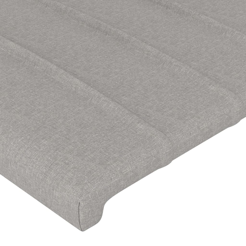 LED uzglavlje svjetlosivo 80 x 5 x 78/88 cm od tkanine
