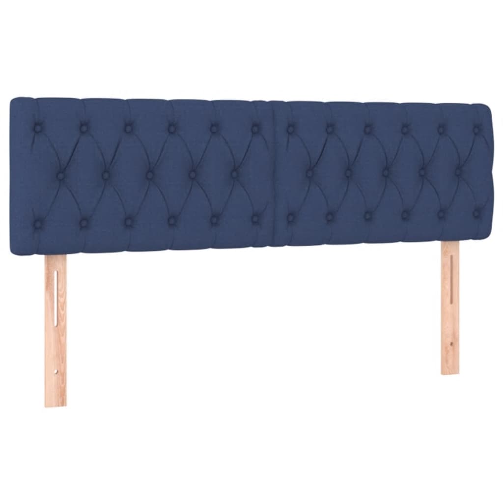 LED uzglavlje plavo 160 x 7 x 78/88 cm od tkanine