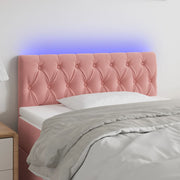 LED uzglavlje ružičasto 90x7x78/88 cm baršunasto