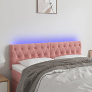 LED uzglavlje ružičasto 160x7x78/88 cm baršunasto