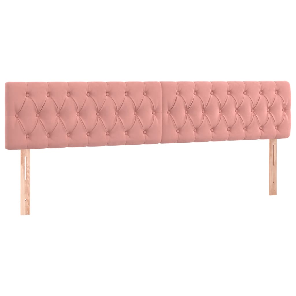 LED uzglavlje ružičasto 180x7x78/88 cm baršunasto