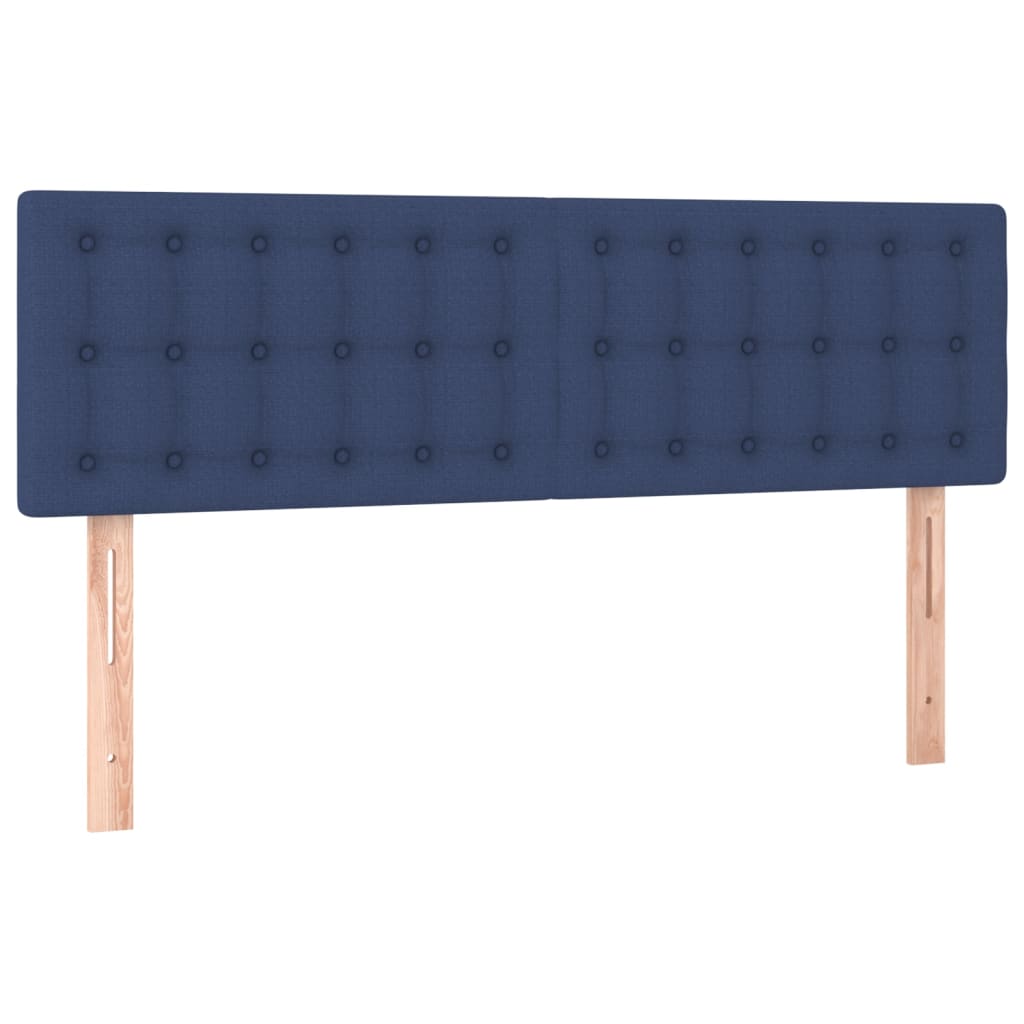 LED uzglavlje plavo 144x5x78/88 cm od tkanine