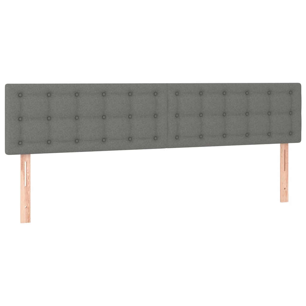 LED uzglavlje tamnosivo 180x5x78/88 cm od tkanine
