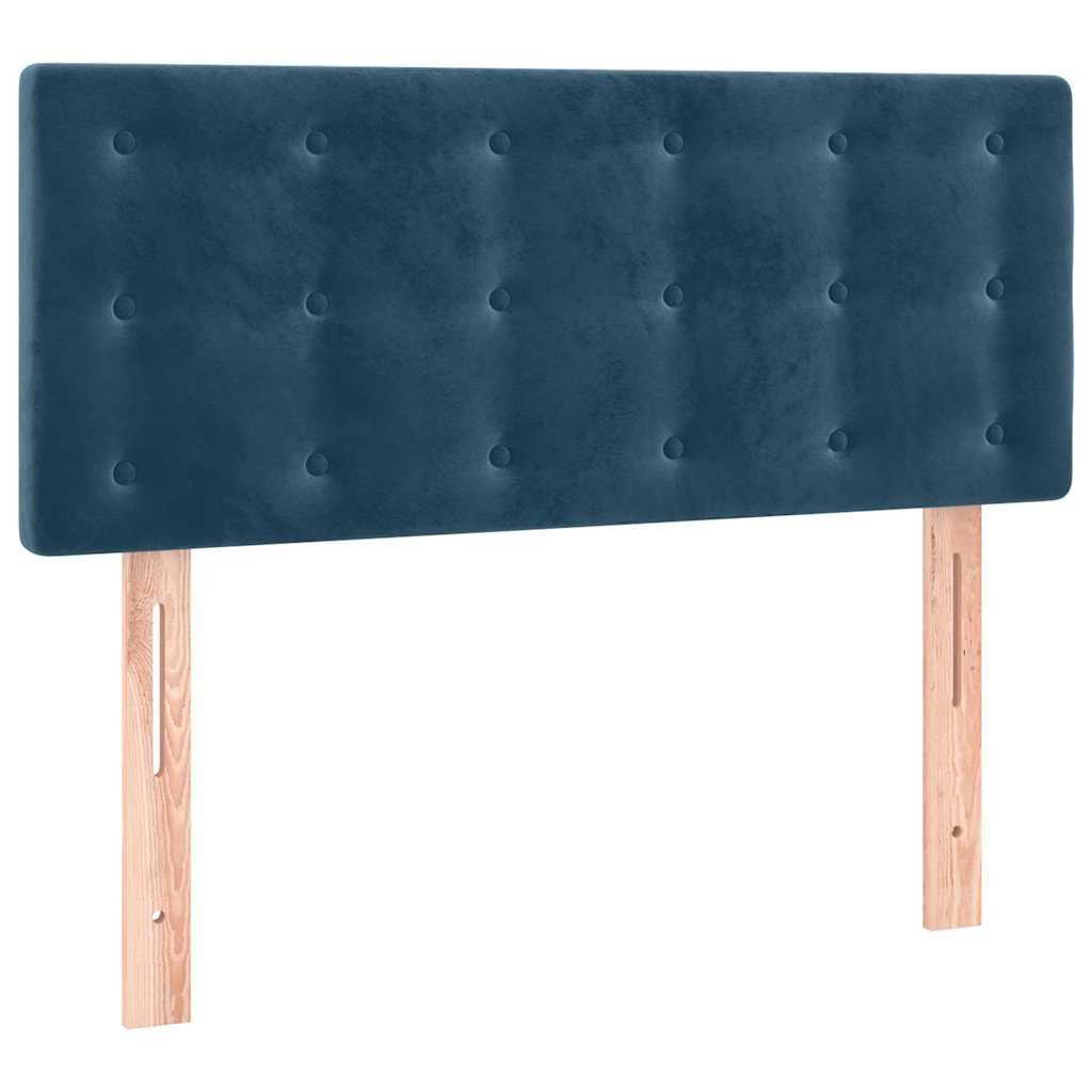 LED uzglavlje tamnoplavo 100x5x78/88 cm baršunasto