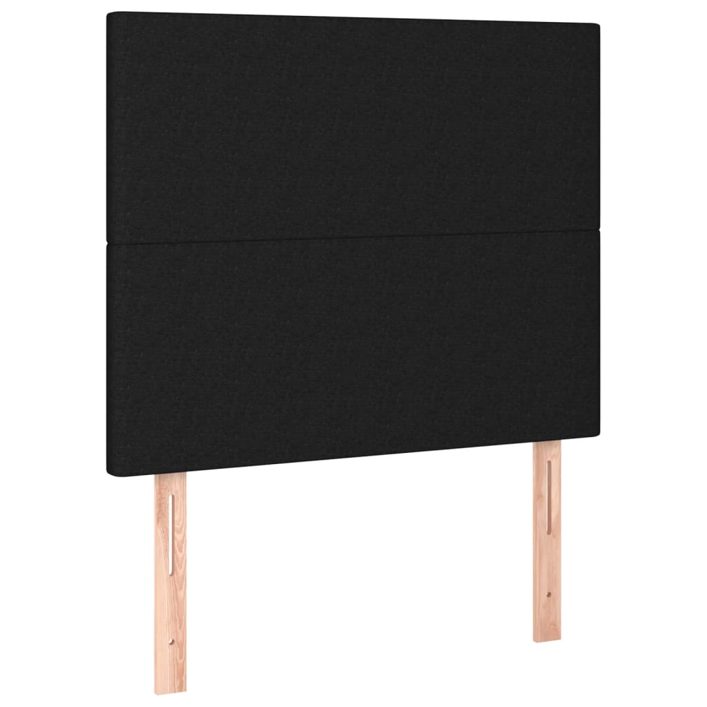 LED uzglavlje crno 90x5x118/128 cm od tkanine