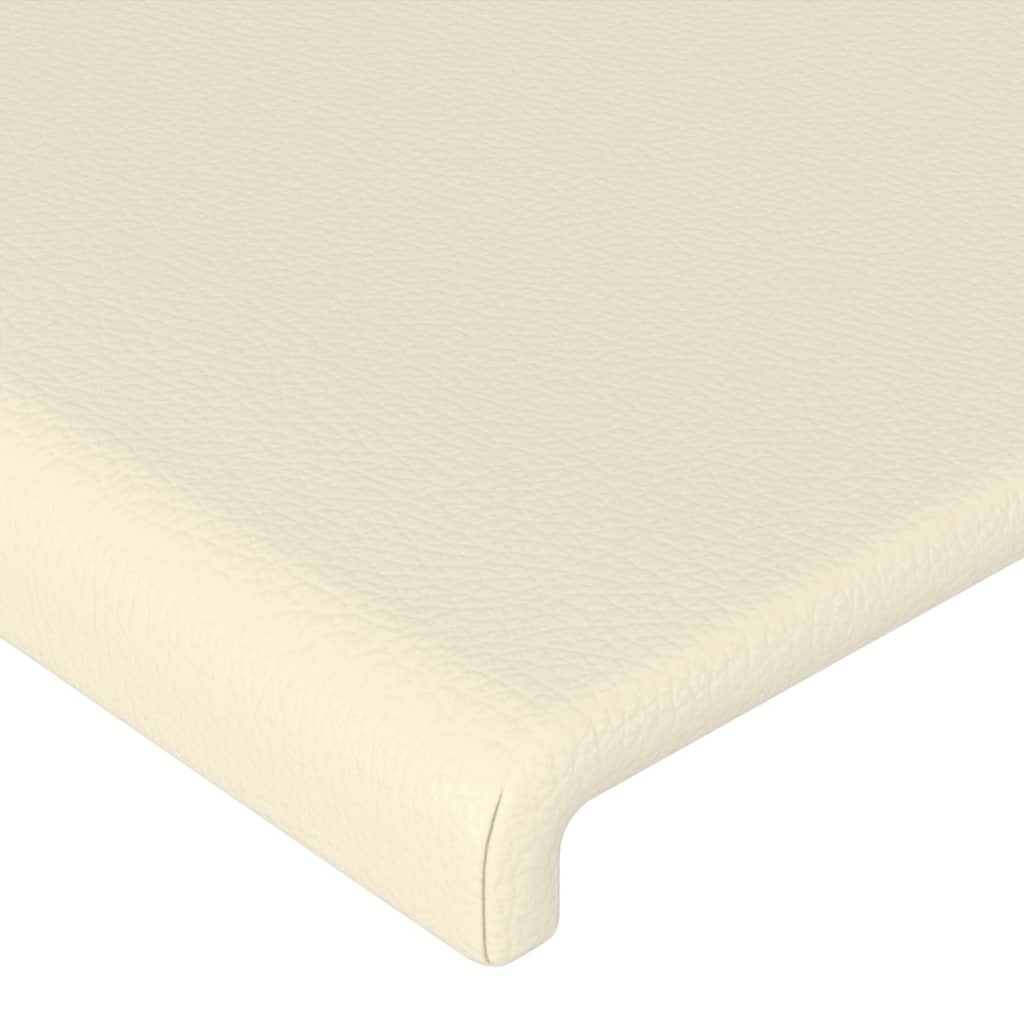 LED uzglavlje krem 100x5x118/128 cm od umjetne kože