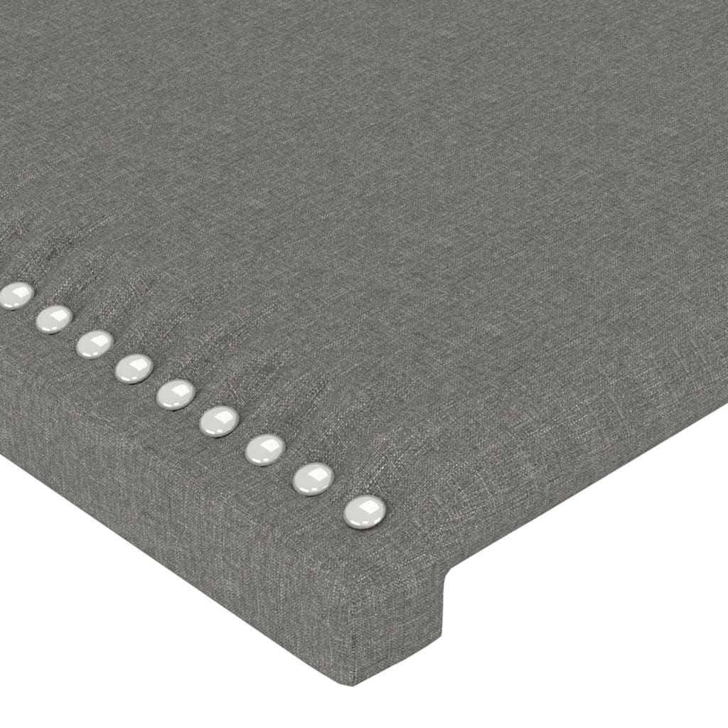 LED uzglavlje tamnosivo 144x5x118 cm od tkanine