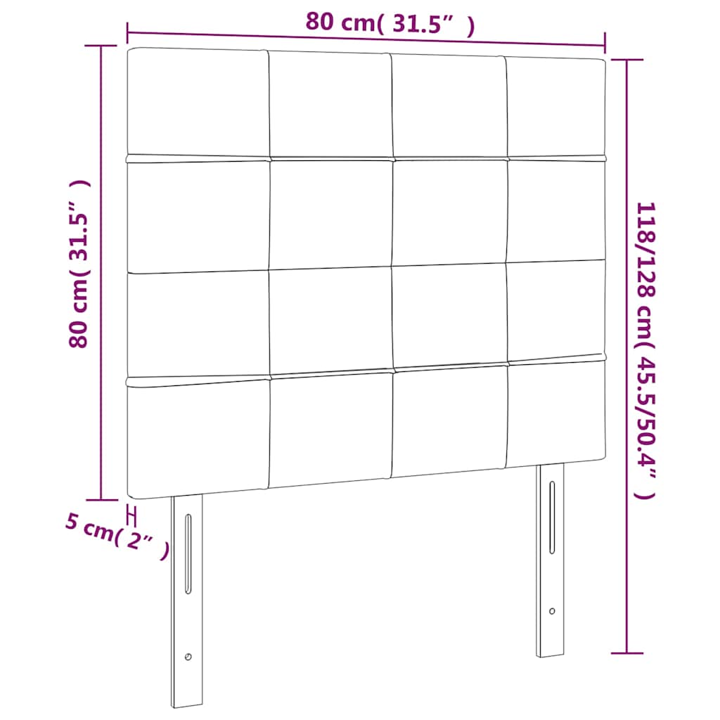 LED uzglavlje tamnozeleno 80x5x118/128 cm baršunasto