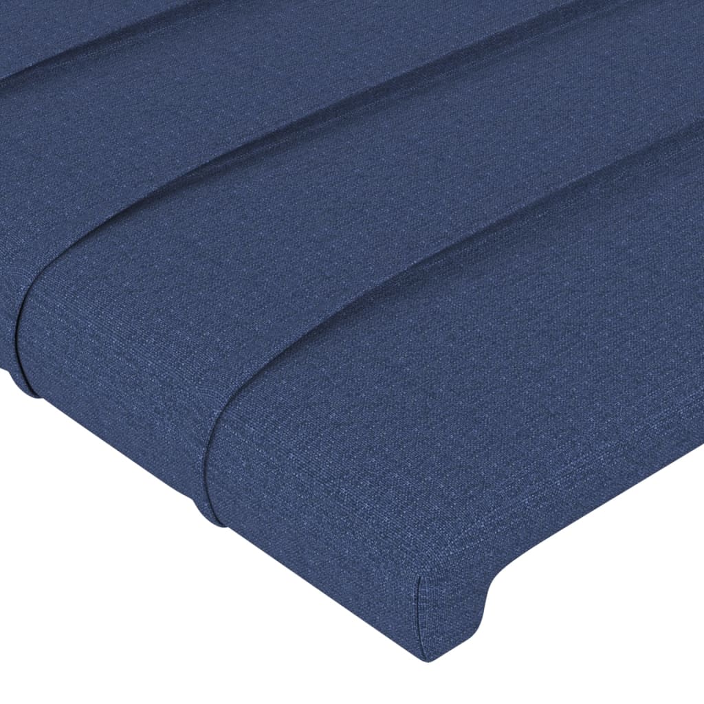 LED uzglavlje plavo 100x5x118/128 cm od tkanine