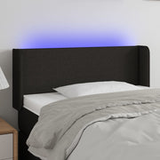 LED uzglavlje crno 103x16x78/88 cm od tkanine