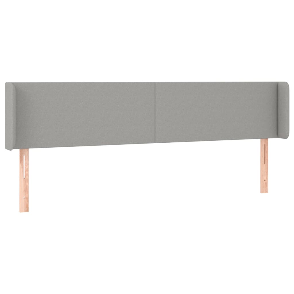 LED uzglavlje svjetlosivo 183x16x78/88 cm od tkanine