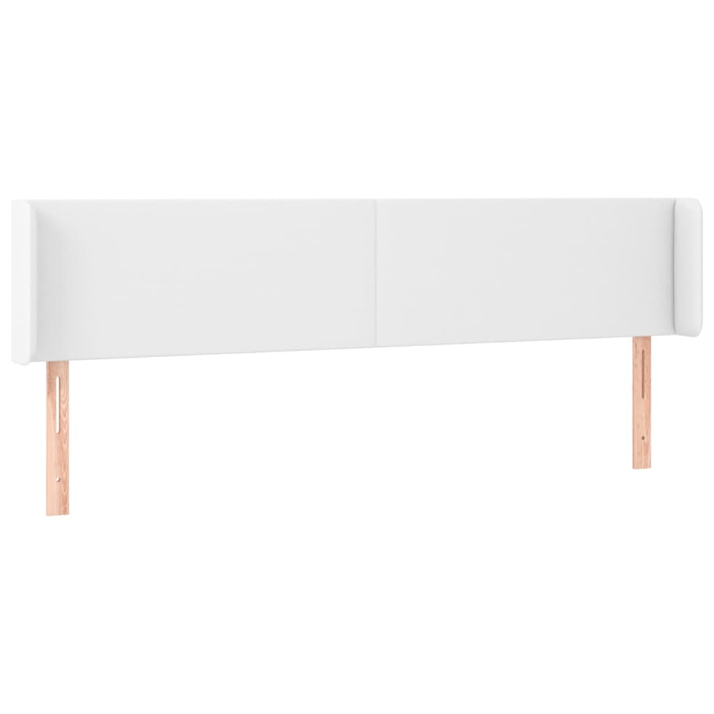 LED uzglavlje bijelo 163x16x78/88 cm od umjetne kože