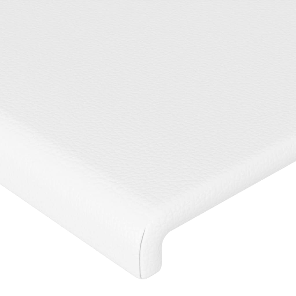 LED uzglavlje bijelo 183x16x78/88 cm od umjetne kože