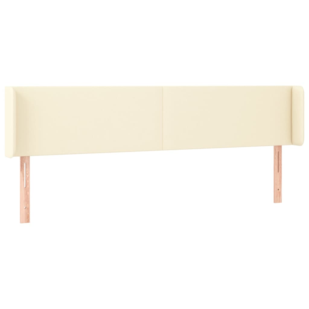 LED uzglavlje krem 203x16x78/88 cm od umjetne kože