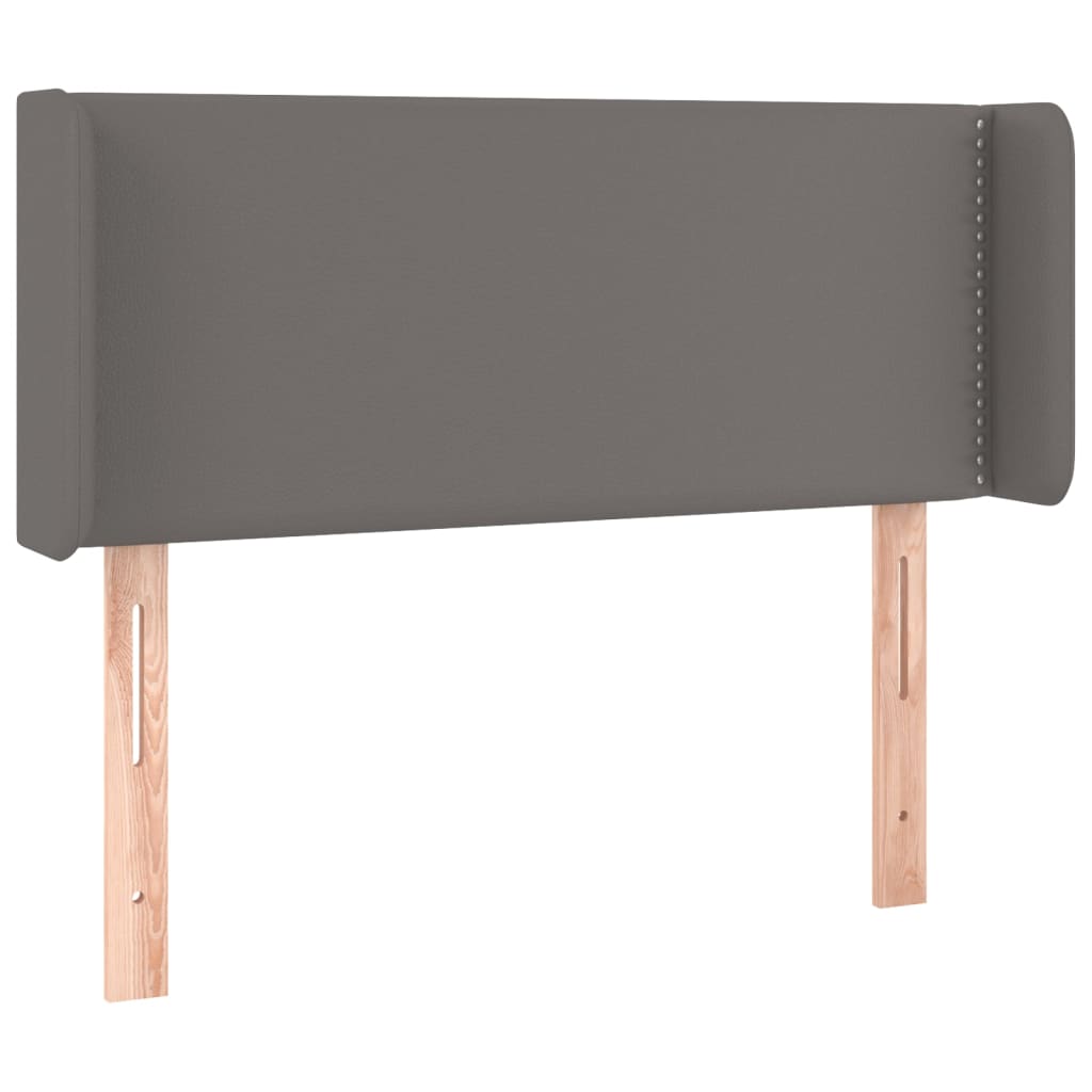 LED uzglavlje sivo 83x16x78/88 cm od umjetne kože