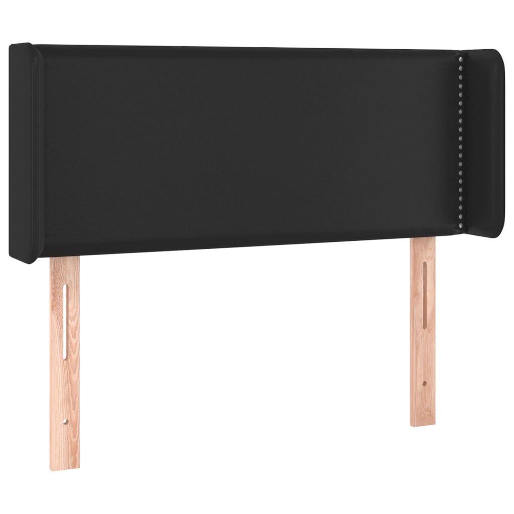 LED uzglavlje crno 93x16x78/88 cm od umjetne kože