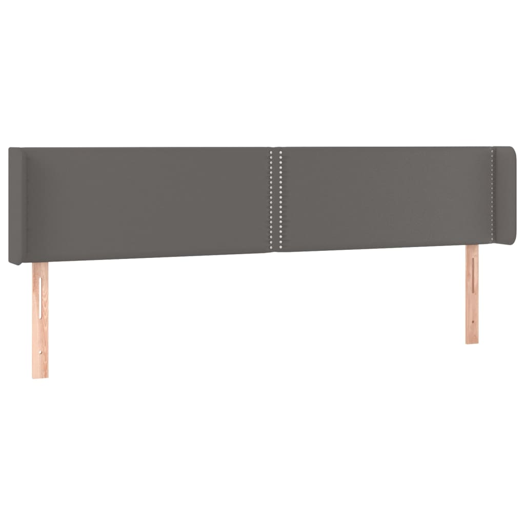 LED uzglavlje sivo 183x16x78/88 cm umjetna koža