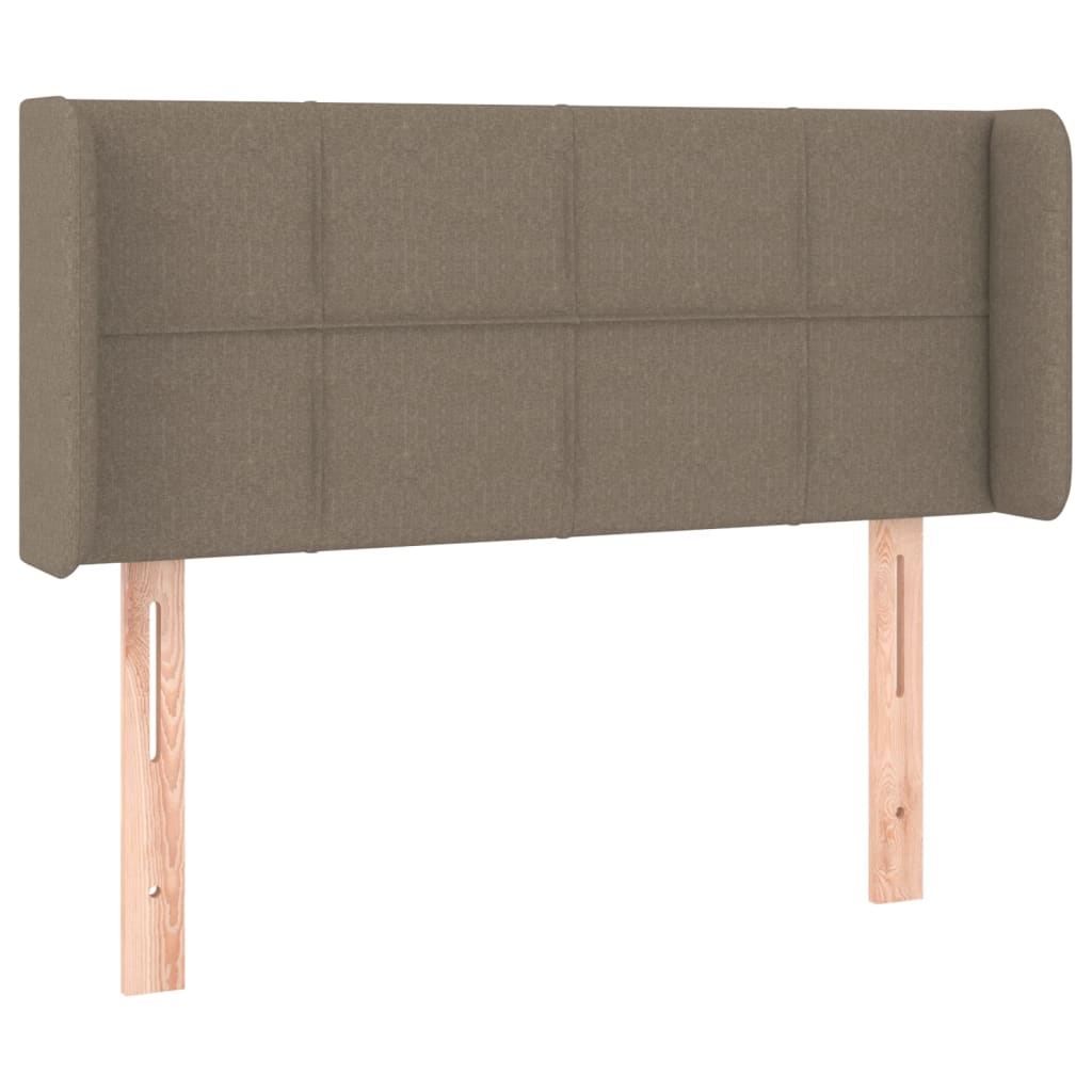 LED uzglavlje smeđesivo 93x16x78/88 cm od tkanine