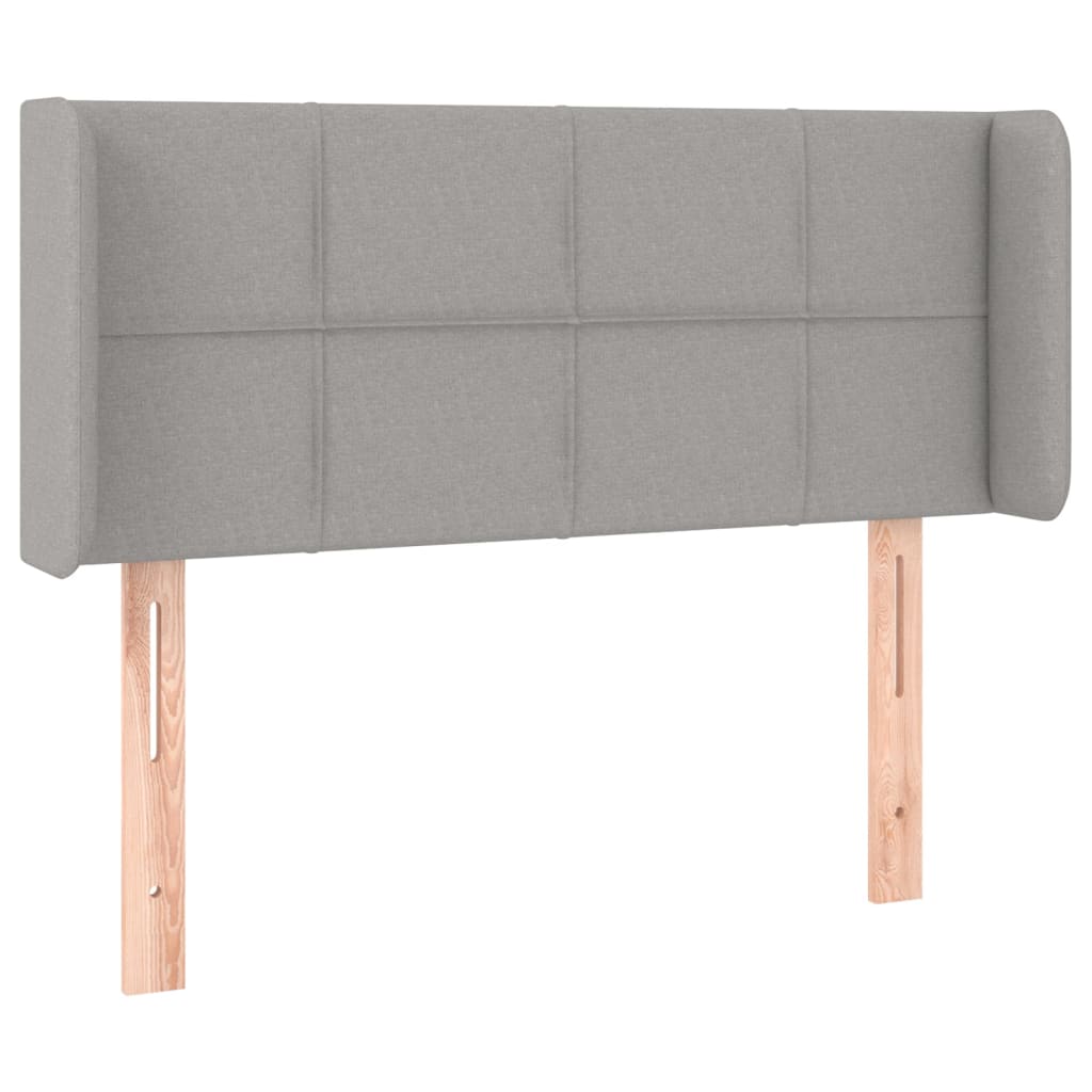LED uzglavlje svjetlosivo 103x16x78/88 cm od tkanine