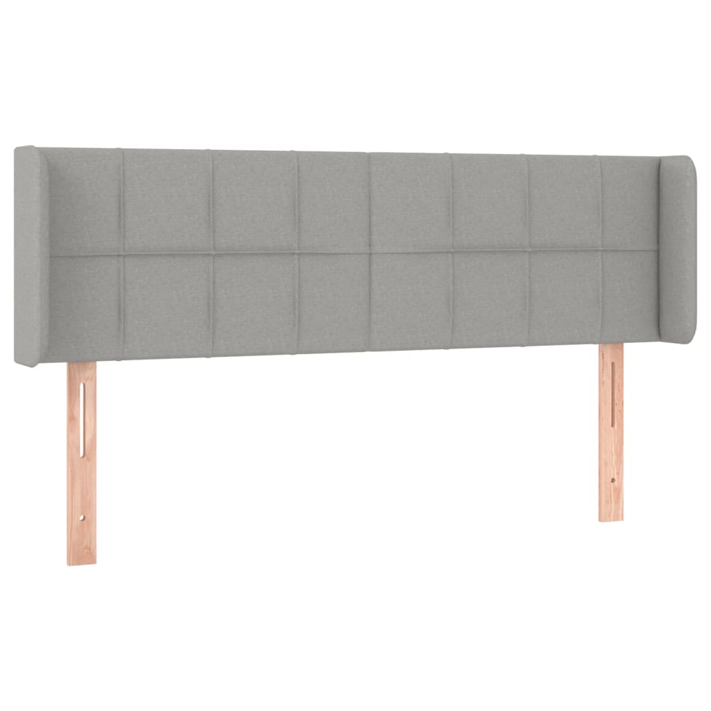 LED uzglavlje svjetlosivo 147x16x78/88 cm od tkanine