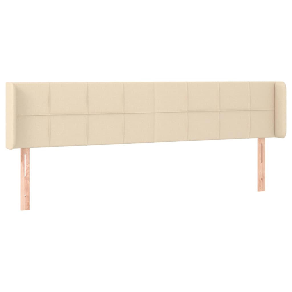LED uzglavlje krem 203x16x78/88 cm od tkanine