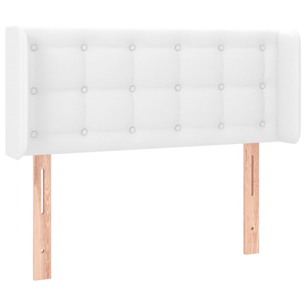LED uzglavlje bijelo 83x16x78/88 cm od umjetne kože