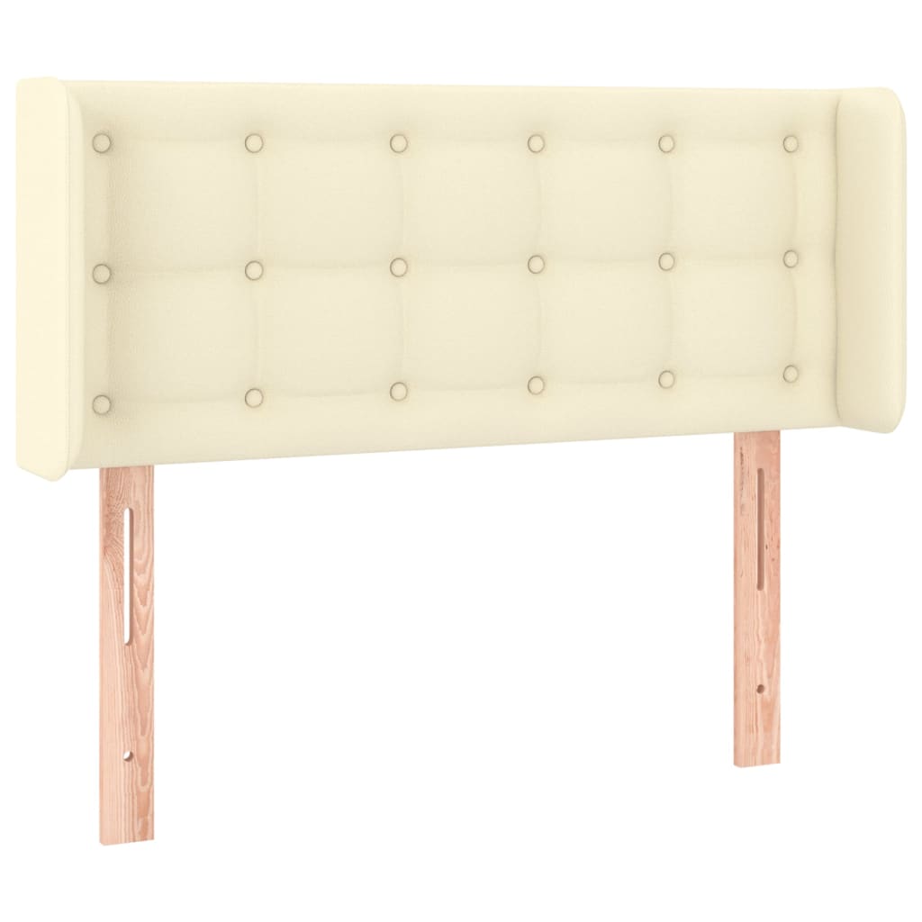 LED uzglavlje krem 83x16x78/88 cm od umjetne kože