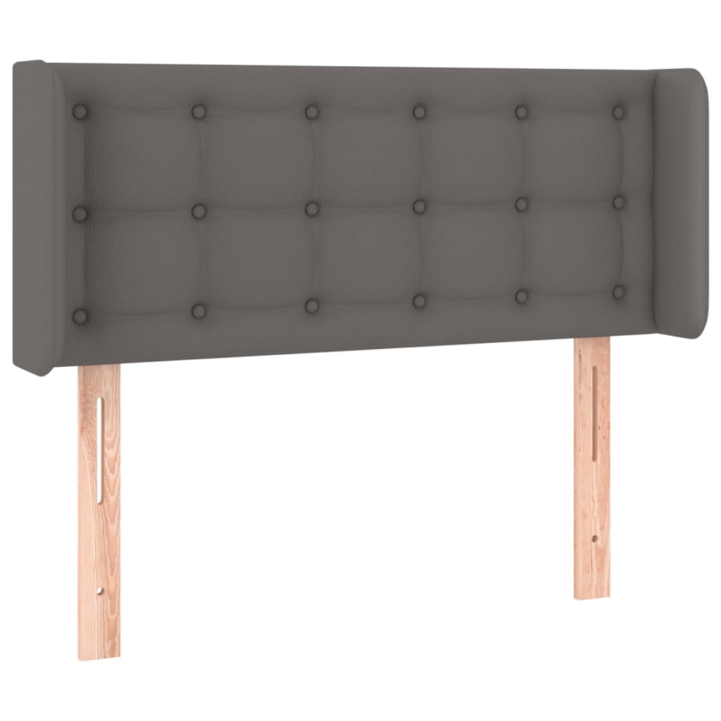 LED uzglavlje sivo 93x16x78/88 cm od umjetne kože