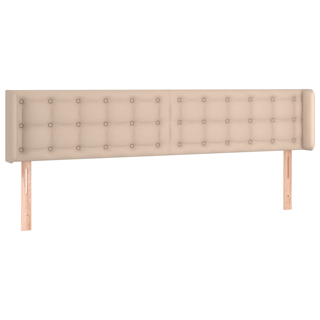 LED uzglavlje boja cappuccina 163x16x78/88 cm od umjetne kože