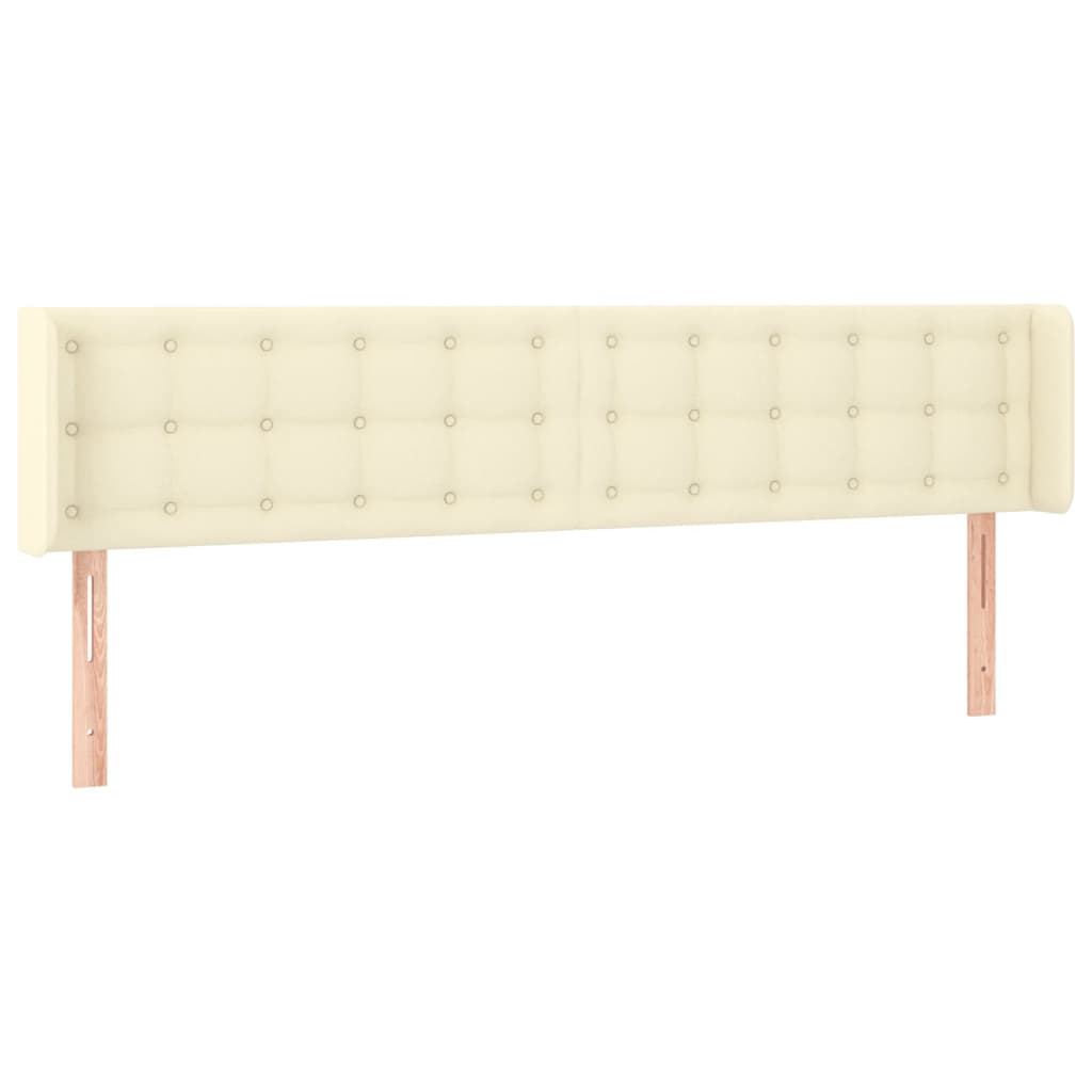 LED uzglavlje krem 183x16x78/88 cm od umjetne kože