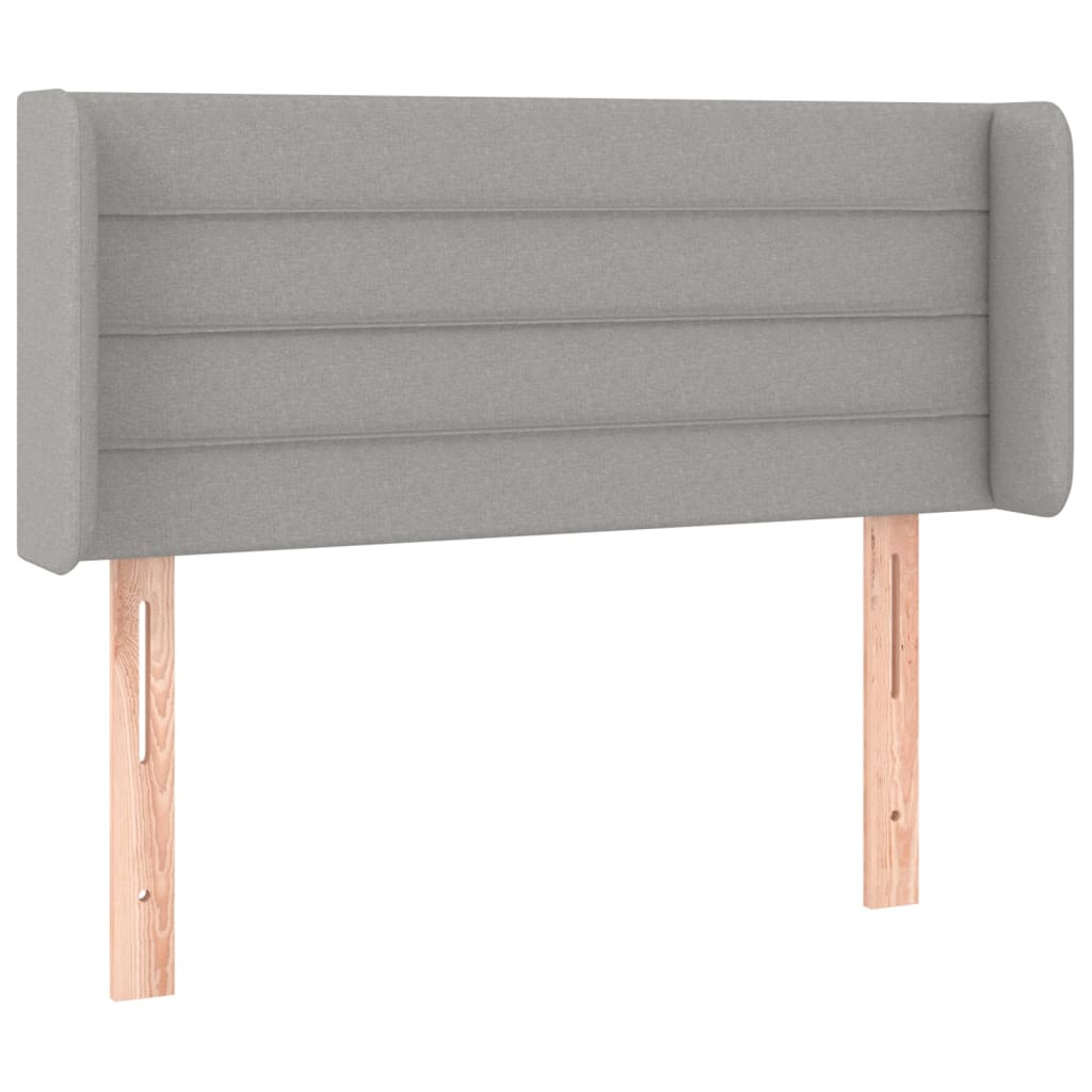 LED uzglavlje svjetlosivo 83x16x78/88 cm od tkanine