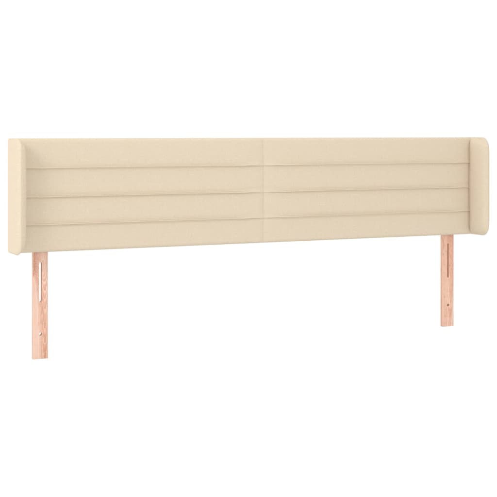LED uzglavlje krem 183x16x78/88 cm od tkanine