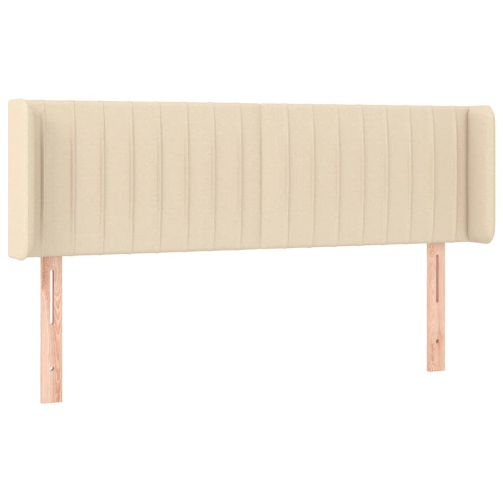 LED uzglavlje krem 147x16x78/88 cm od tkanine
