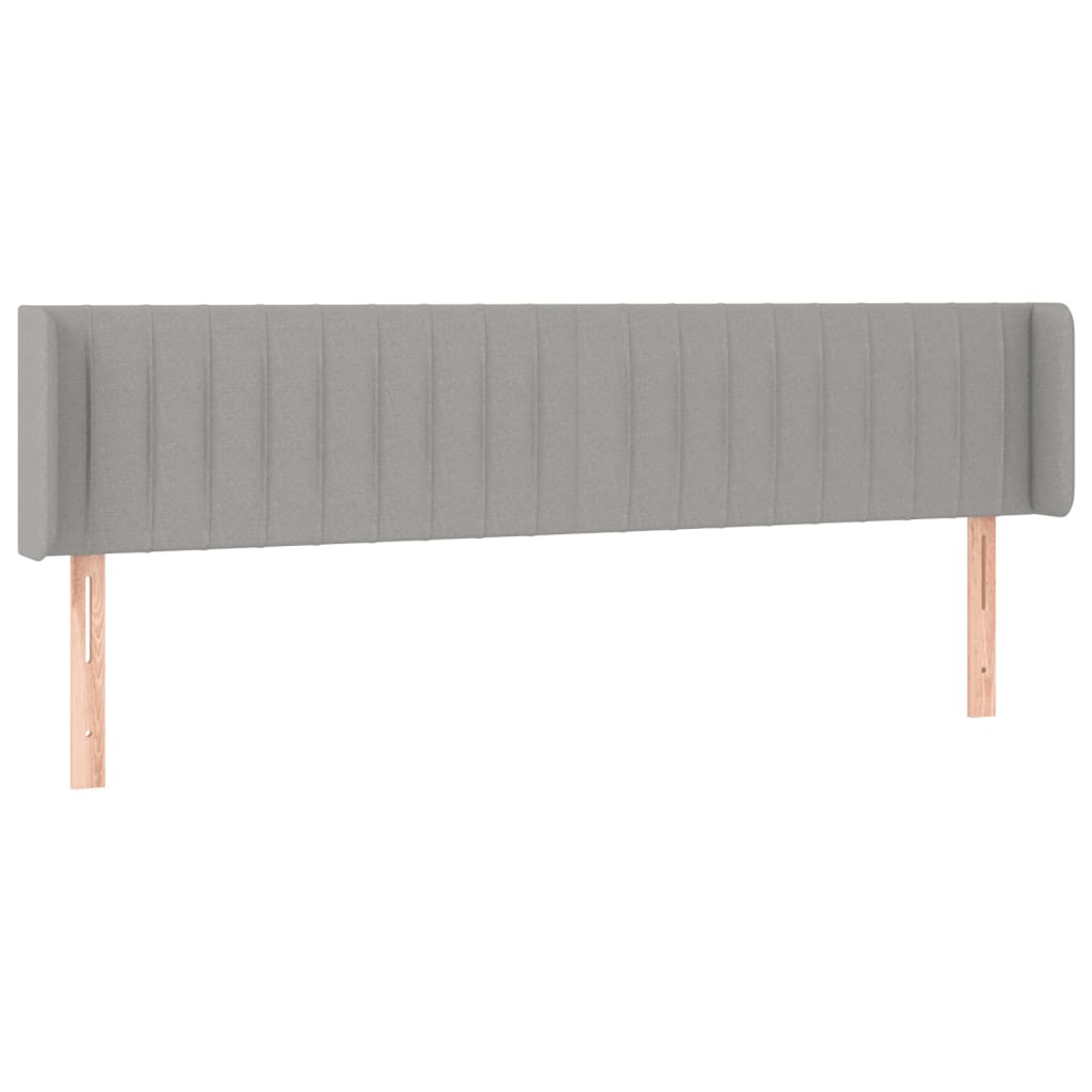LED uzglavlje svjetlosivo 183x16x78/88 cm od tkanine