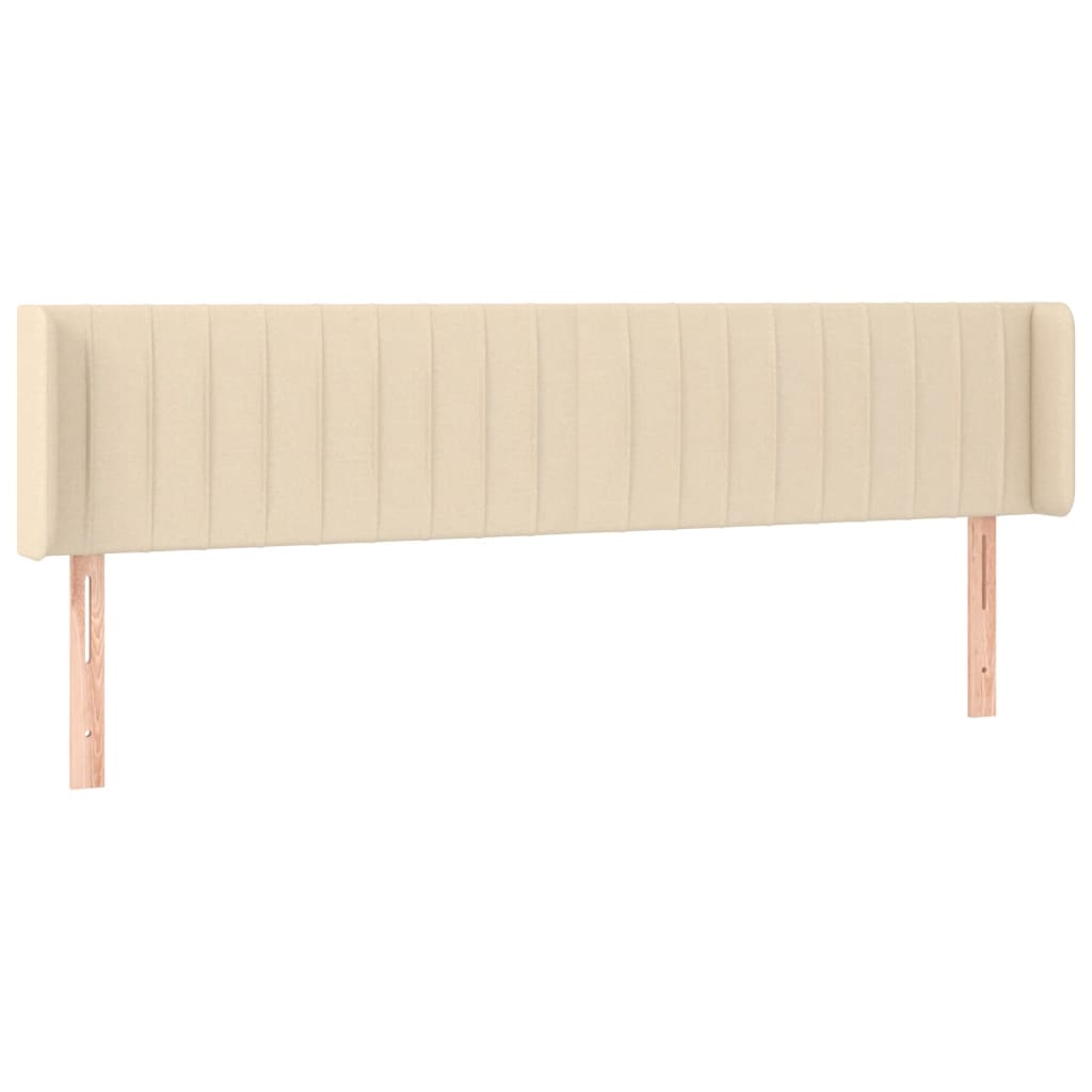LED uzglavlje krem 203x16x78/88 cm od tkanine